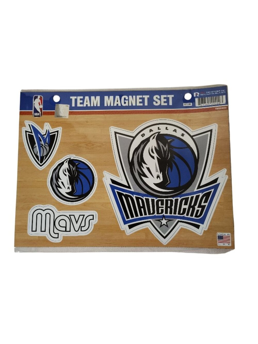 Dallas Mavericks Licensed NBA Team Logo 4 Magnet Set